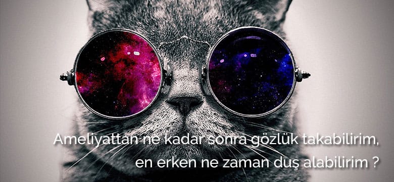 Rinoplasti ameliyatından ne kadar sonra gözlük takabilirim ? En erken ne zaman duş alabilirim ?